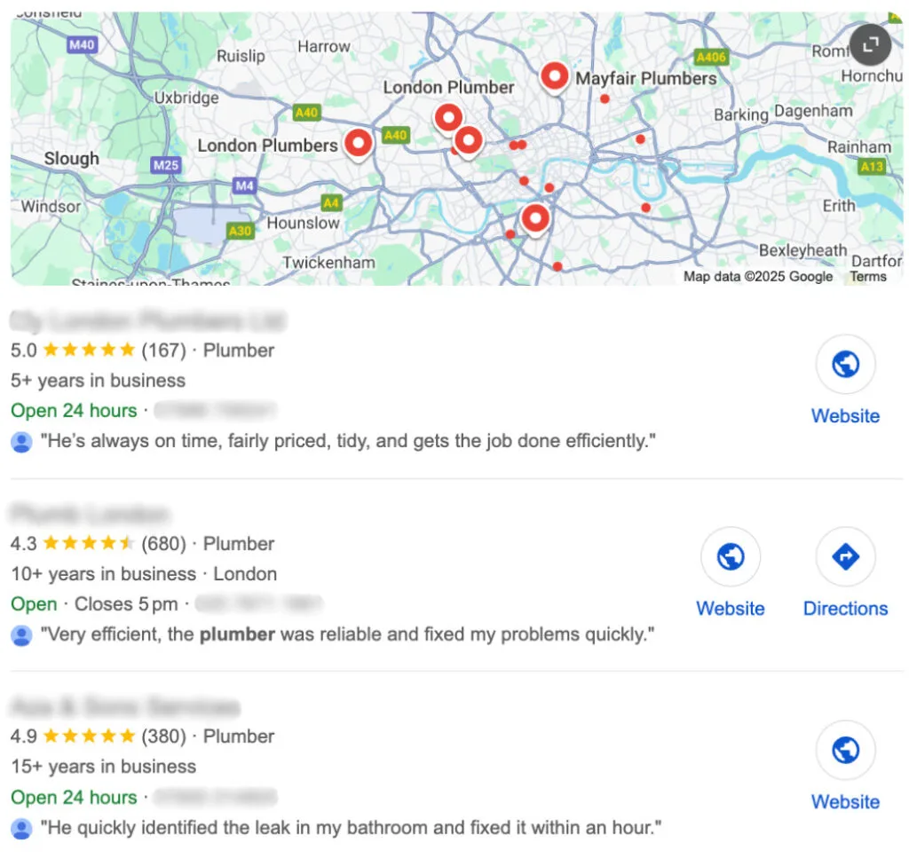 How to Improve Local SEO for Small Businesses in the UK 2 Google Maps and the local pack e1764932004988